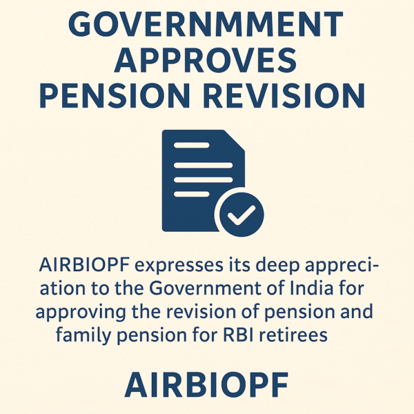 Historic Pension revision in RBI